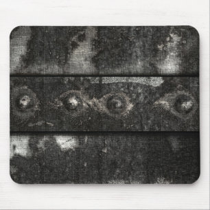 Abstract Industrial Nuts & Bolts B&W Mouse Mat