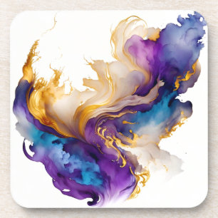 Abstract ink coaster