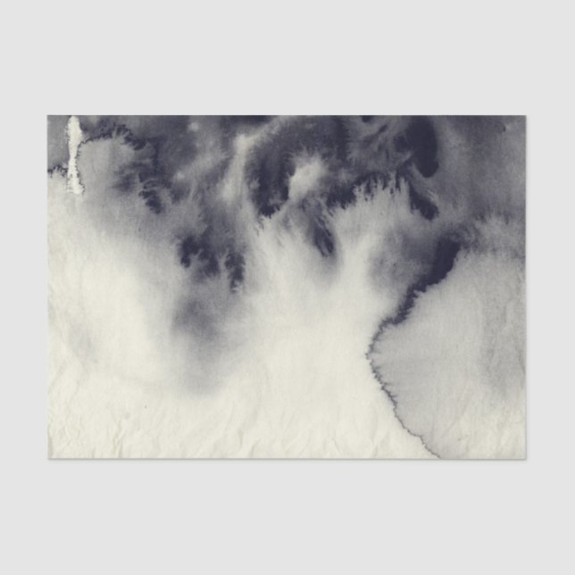 Abstract ink painting on grunge paper texture. (Front)