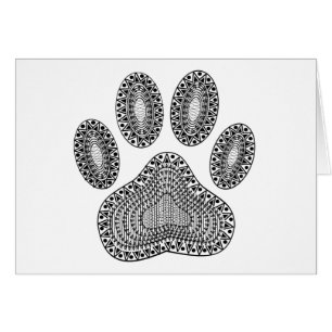 Abstract Ink Paw Print