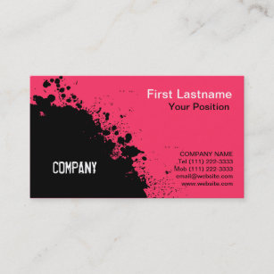 Paint Splatter Business Cards | Zazzle UK
