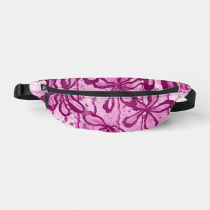 Abstract Inked Flowers Pink Bum Bags