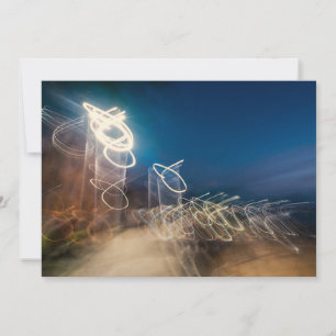 Abstract Intentional Camera Movement Night Light T Save The Date