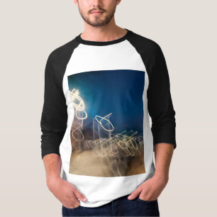 Abstract Intentional Camera Movement Night Light T T-Shirt