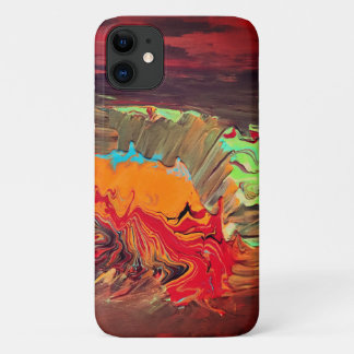 Abstract Iphone case - Orange