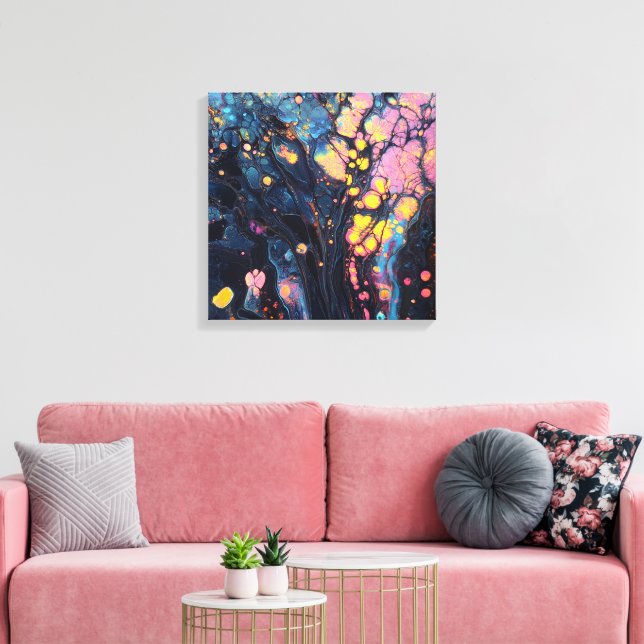 Abstract Iridescent Art Canvas Print (Insitu(LivingRoom))