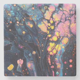 Abstract Iridescent Art Coaster