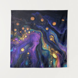 Abstract Iridescent Art Tapestry