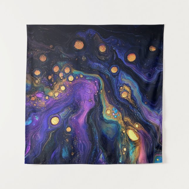 Abstract Iridescent Art Tapestry (Front)
