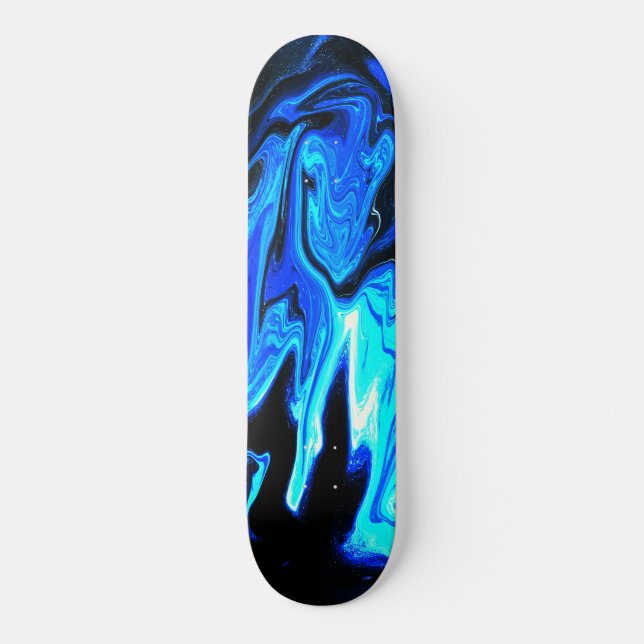 Abstract Iridescent Skateboard Deck (Front)
