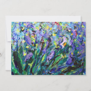 Abstract "Irises" Invitation