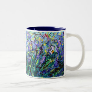 Abstract Irises Mug