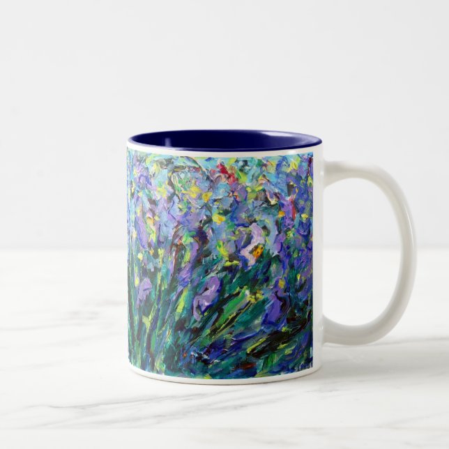 Abstract Irises Mug (Right)