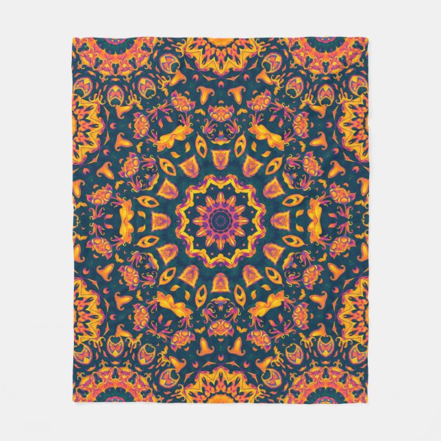 Abstract islamic pattern, arabian style. Seamless  Fleece Blanket (Front)