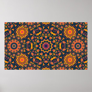 Abstract islamic pattern, arabian style. Seamless  Poster