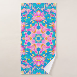 Abstract islamic pattern in arabian style. Seamles Bath Towel