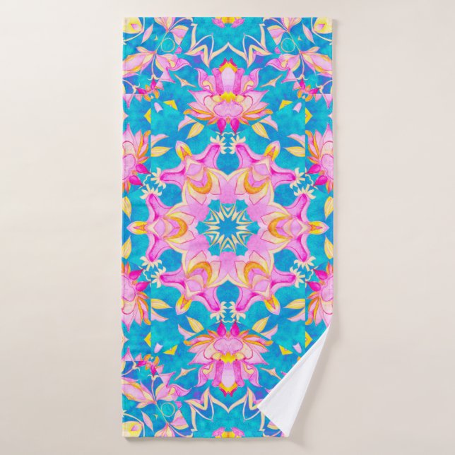 Abstract islamic pattern in arabian style. Seamles Bath Towel (Bath Towel)