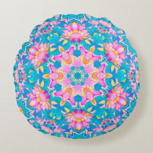 Abstract islamic pattern in arabian style. Seamles Round Cushion