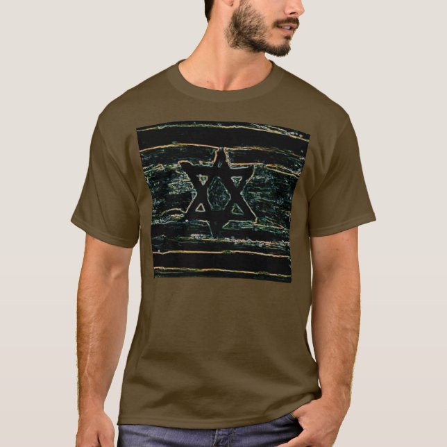 Abstract Israel BLACK T-Shirt (Front)