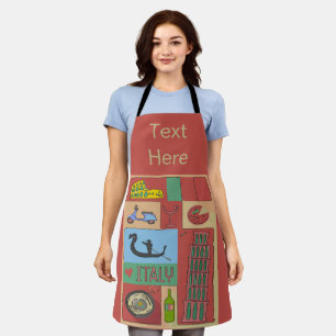 Abstract Italy Design add text, Apron