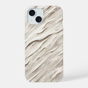 Abstract Ivory Texture iPhone 15 Case