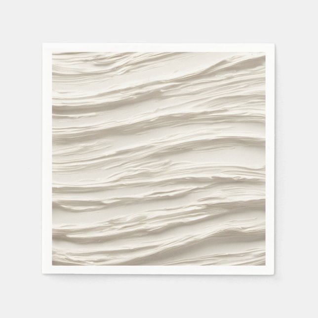 Abstract Ivory Texture Napkin (Front)