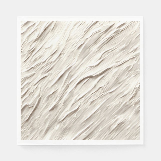 Abstract Ivory Texture Napkin (Front)