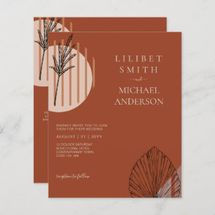 Abstract Japandi Scandinavian Geometric Wedding