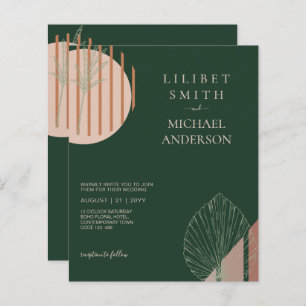 Abstract Japandi Scandinavian Geometric Wedding