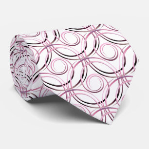 abstract japanese circles pattern tie