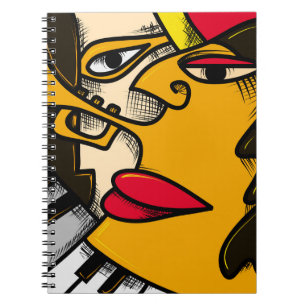 Abstract Jazz Art, Music Artwork ( Art)art,abstrac Notebook