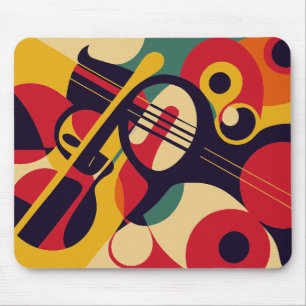 abstract, jazz, music mouse mat