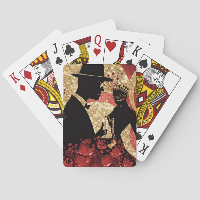 Abstract Jazz Serenade Playing Cards (Back)