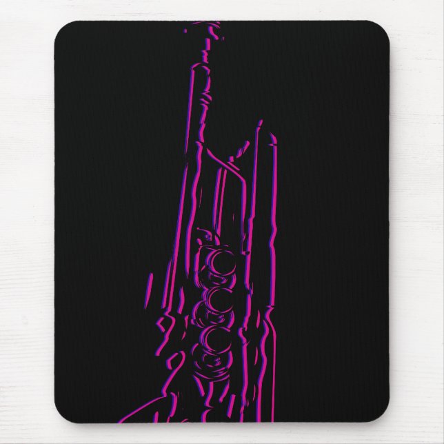 Abstract Jazz Trumpet Mousepad (Front)
