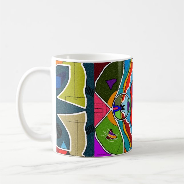 Abstract Jazzy Fun Mug (Left)