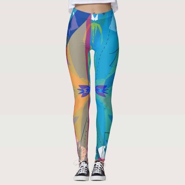 Abstract Jazzy Leggings (Front)