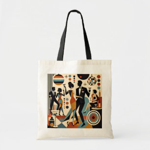 Abstract Jazzy Martinis and Dancing Cocktail Party Tote Bag