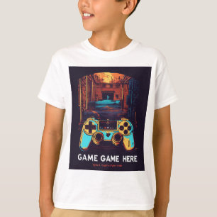 Abstract Joystick Game T-Shirt Designs
