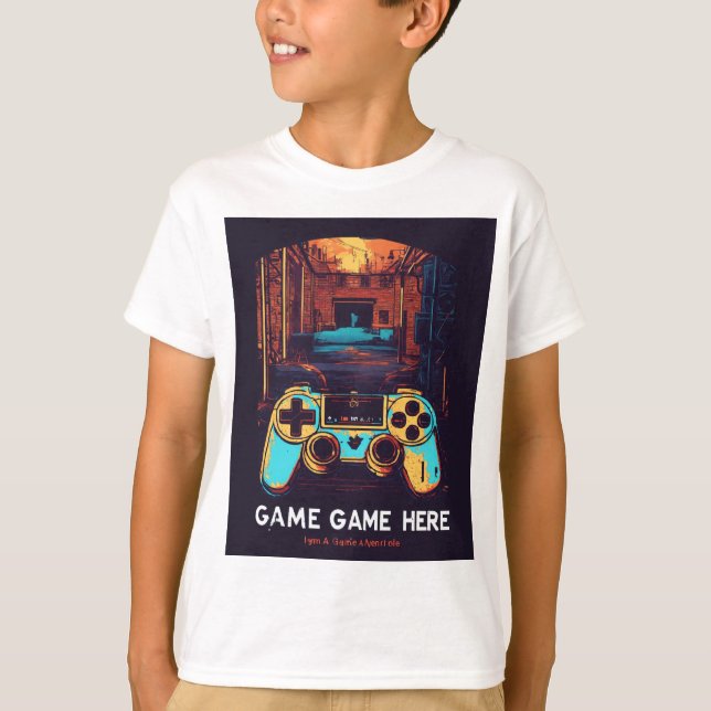 Abstract Joystick Game T-Shirt Designs (Front)