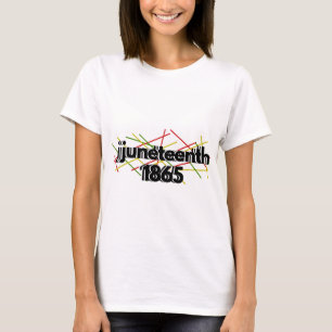 Abstract Juneteenth 1865 Freedom Day Celebrate Des T-Shirt