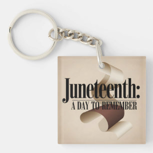 Abstract Juneteenth A Day to Remember Key Ring