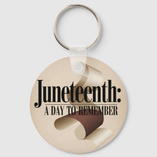 Abstract Juneteenth A Day to Remember Key Ring