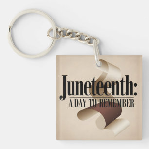 Abstract Juneteenth A Day to Remember Key Ring