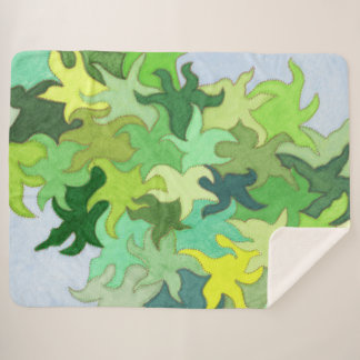 Abstract jungle blanket