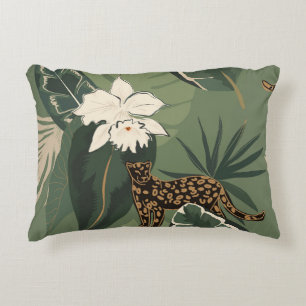 Abstract Jungle: Leopards Creative Pattern Decorative Cushion