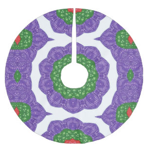 Abstract Kaleidoscope Christmas Balls Tree Skirt