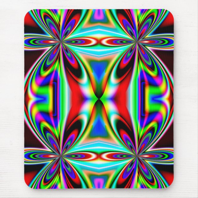 Abstract Kaleidoscope Colourful Design-11438 Mouse Mat (Front)