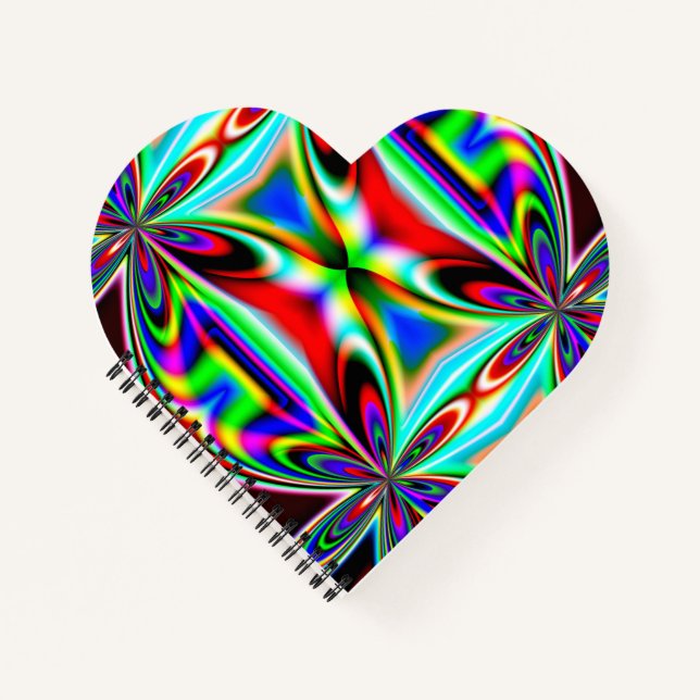 Abstract Kaleidoscope Colourful Design-11438 Notebook (Front)