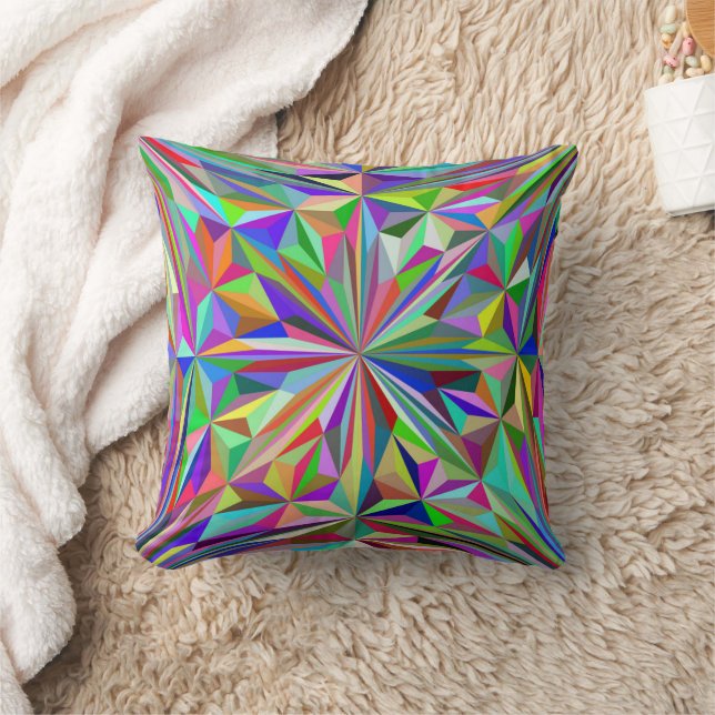 Abstract kaleidoscope cushion (Blanket)