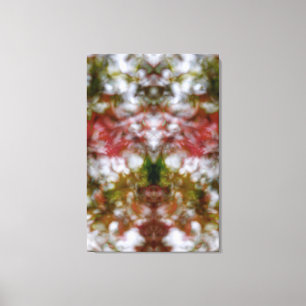 Abstract kaleidoscope figure and faces canvas print